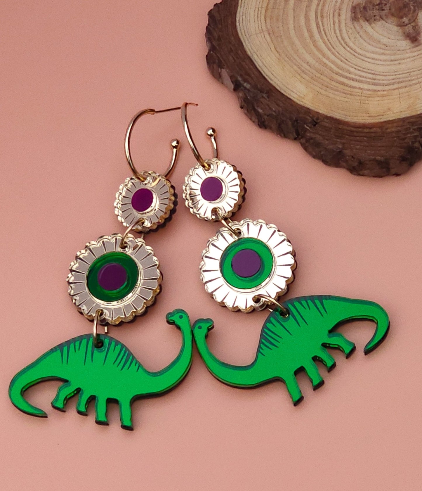 Dino Royalty Statement Earrings - Morti's Fun Club