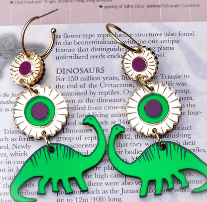 Dino Royalty Statement Earrings - Morti's Fun Club
