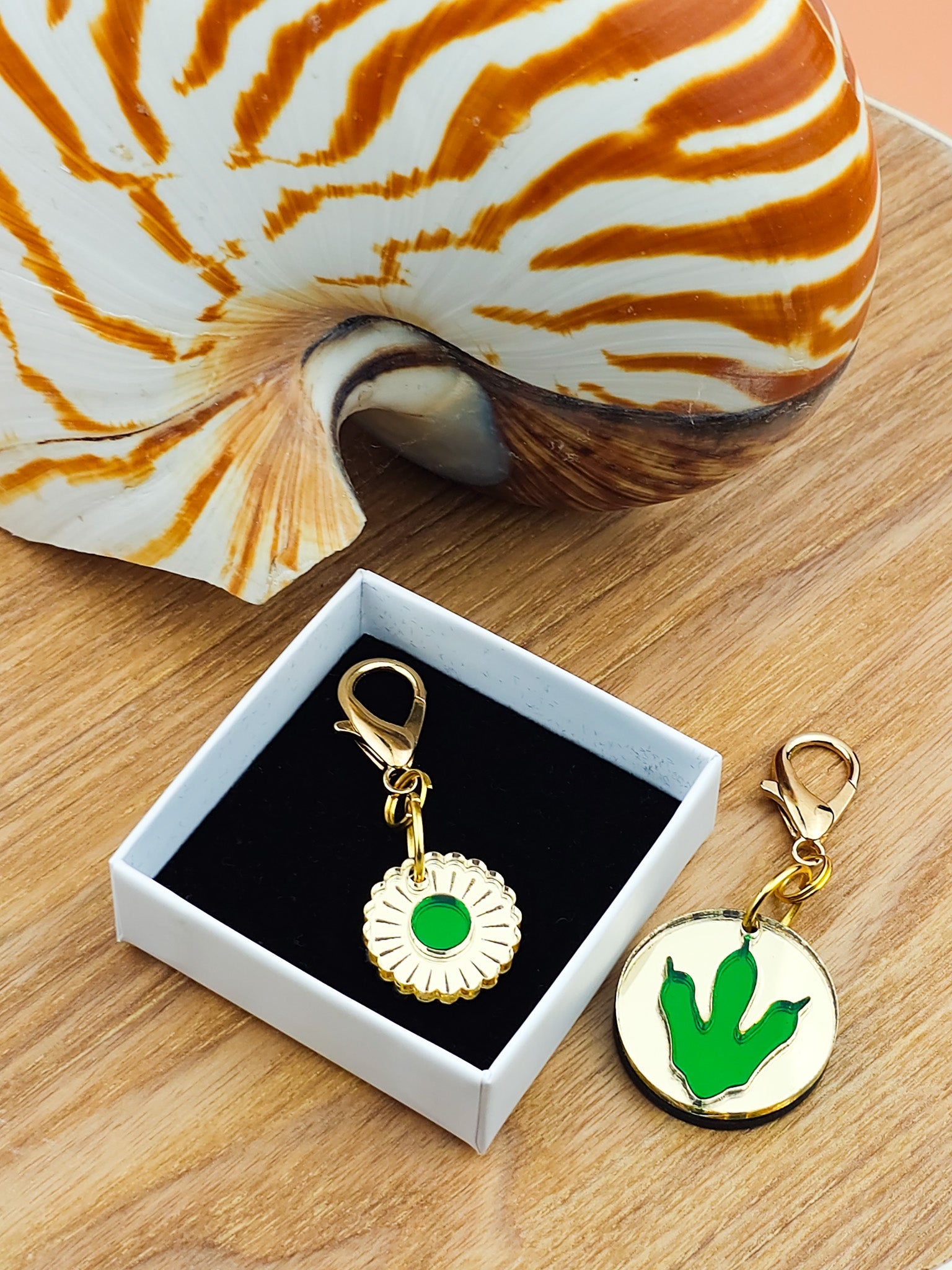 Fossil Foot Collar Charm - Morti's Fun Club