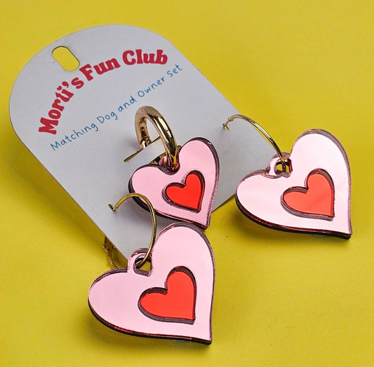 I Heart Dogs Twinning Set: Cherry Blossom - Morti's Fun Club