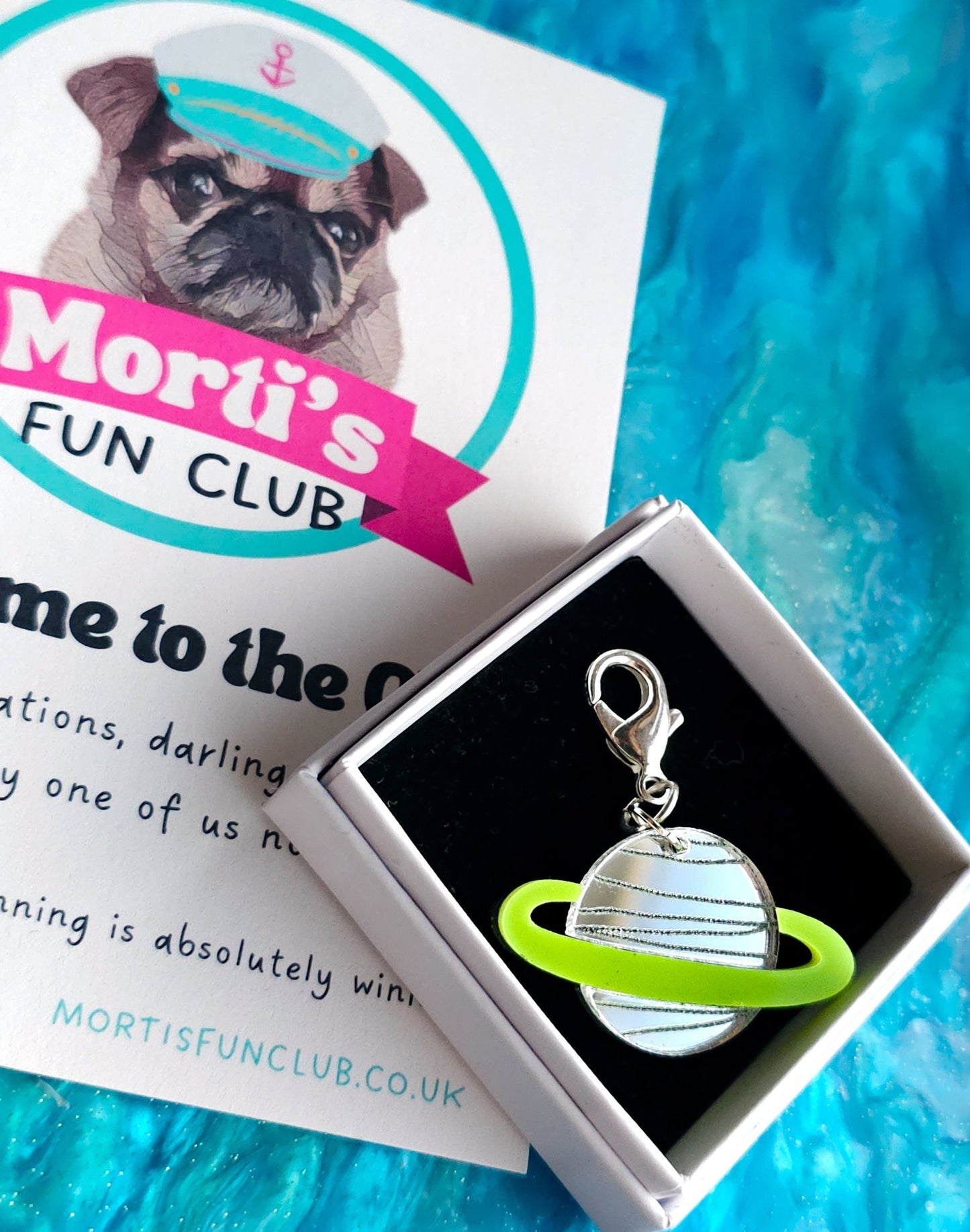 Solar System Collar Charm - Morti's Fun Club