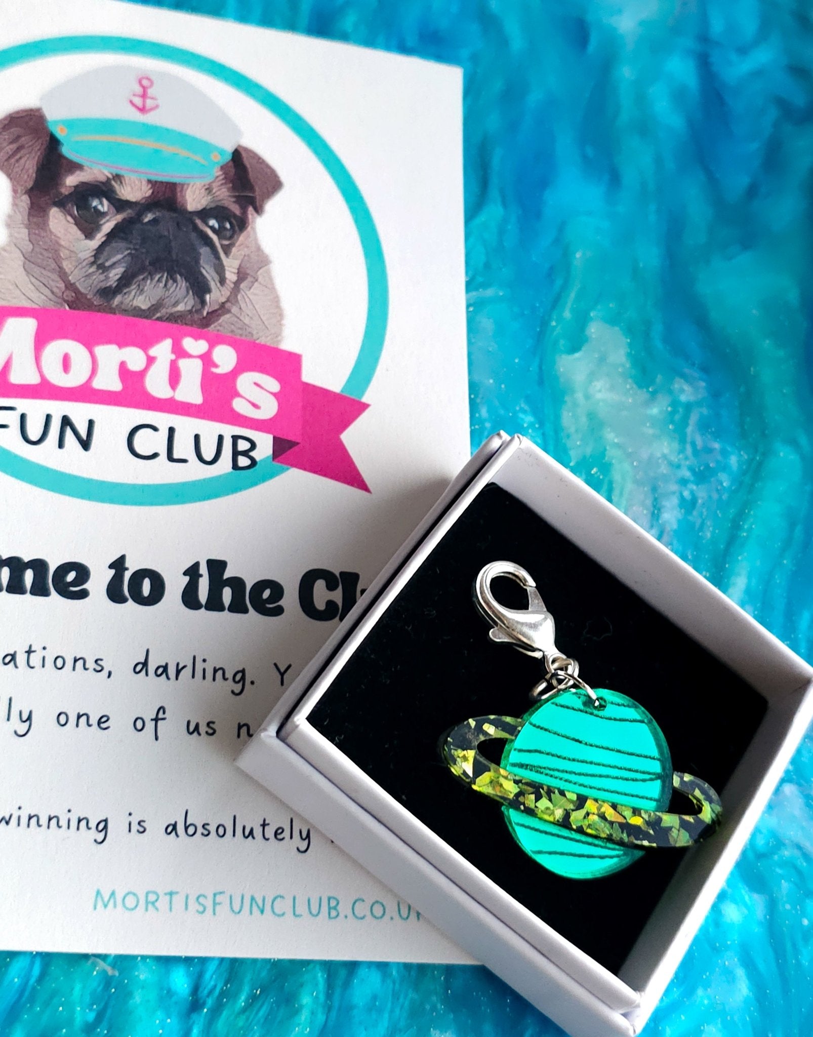 Solar System Collar Charm - Morti's Fun Club