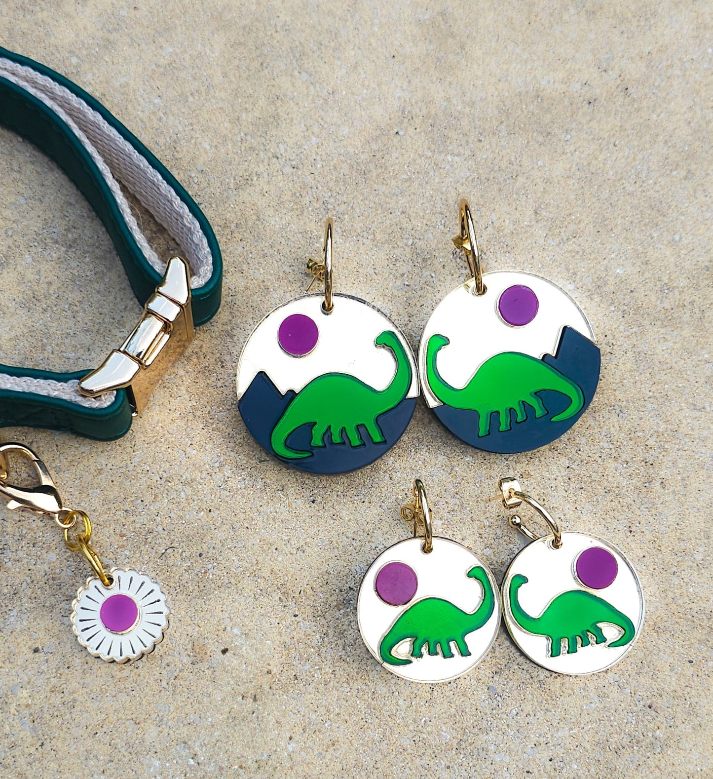 Tiny Dino Earrings - Morti's Fun Club